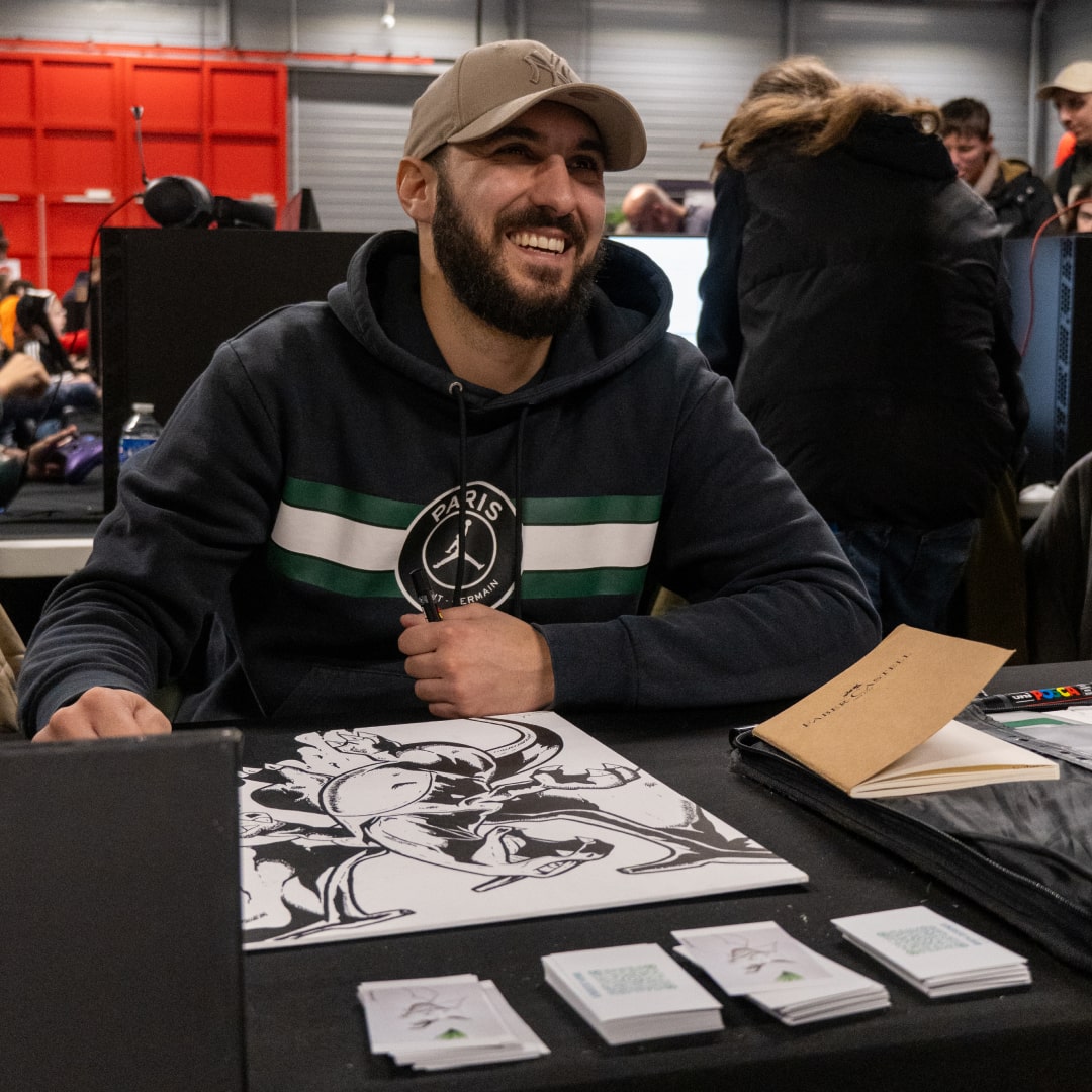 L’illustrateur, MDH, en dédicaces au Mans pendant le Geek Life les 18 et 19 janvier 2025